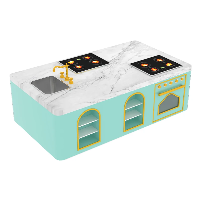 kids kitchen role play toy indoor playground kids furniture kitchen set role play house