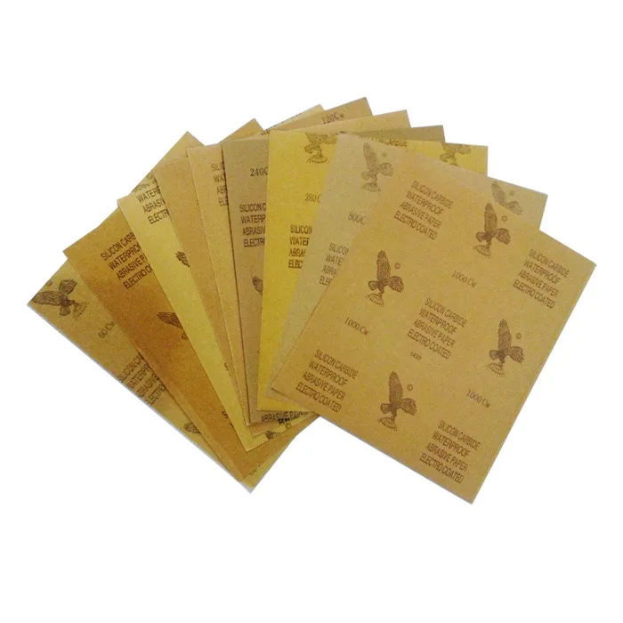 Good Quality Polishing Sandpaper Silicon Carbide Sandpaper Waterproof Sand Sheet