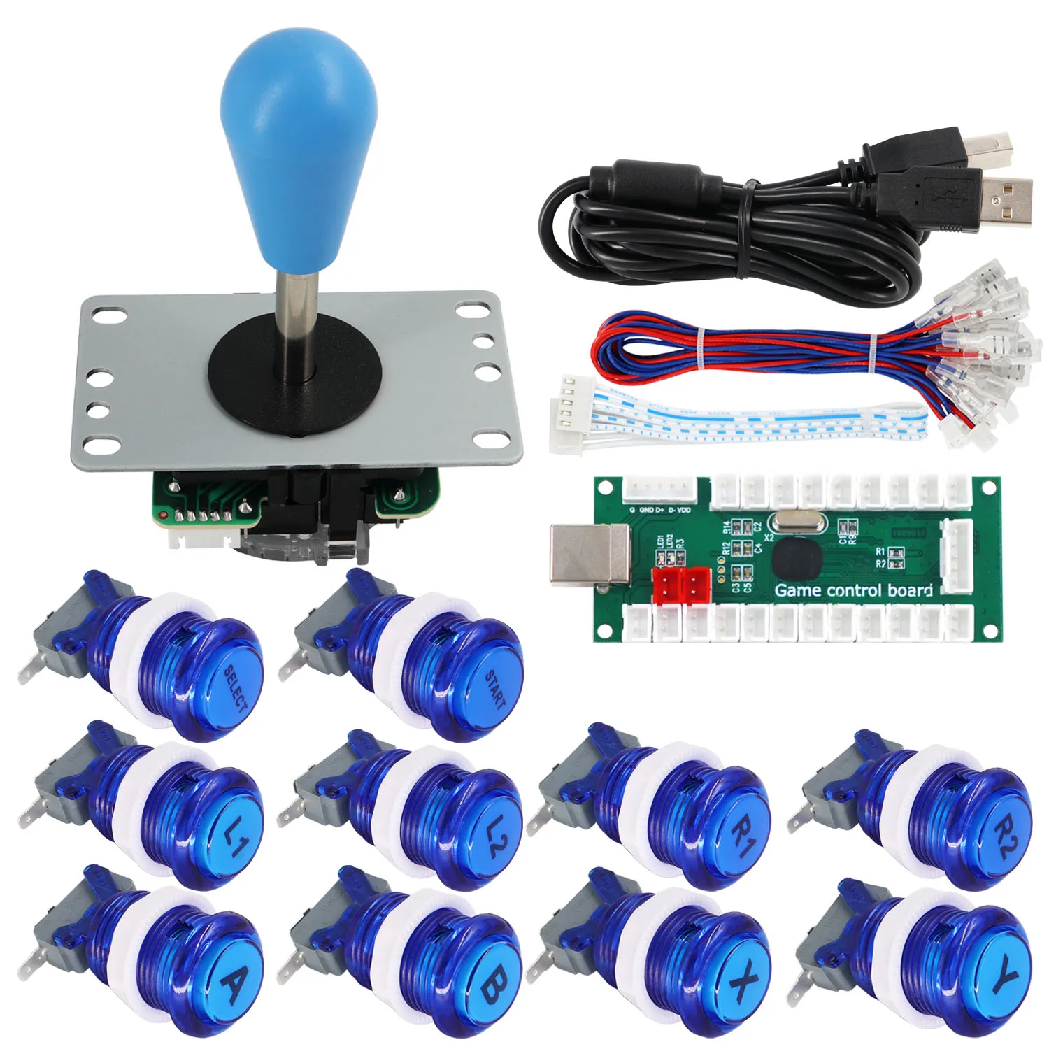 arcade Game Controller Joystick Push Buttons USB Encoder To Pc DIY Arcade Joystick Kit For Arcade Game Cabinet