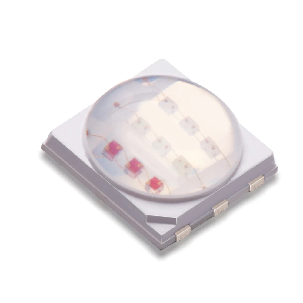 Новый вид 5054 заказ rgb smd светодиодный Диод с плоской линзой или QT-объективом