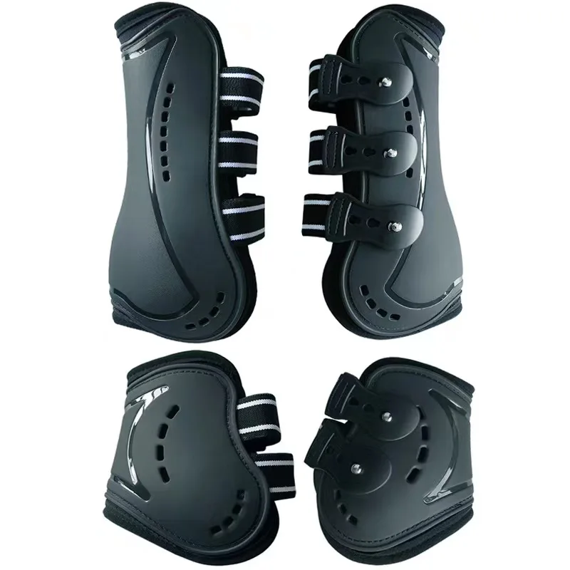 1 Set Adjustable Size Horse Tendon Boots Protective Horse Leg Wraps Adjustable Horse Splint Boots