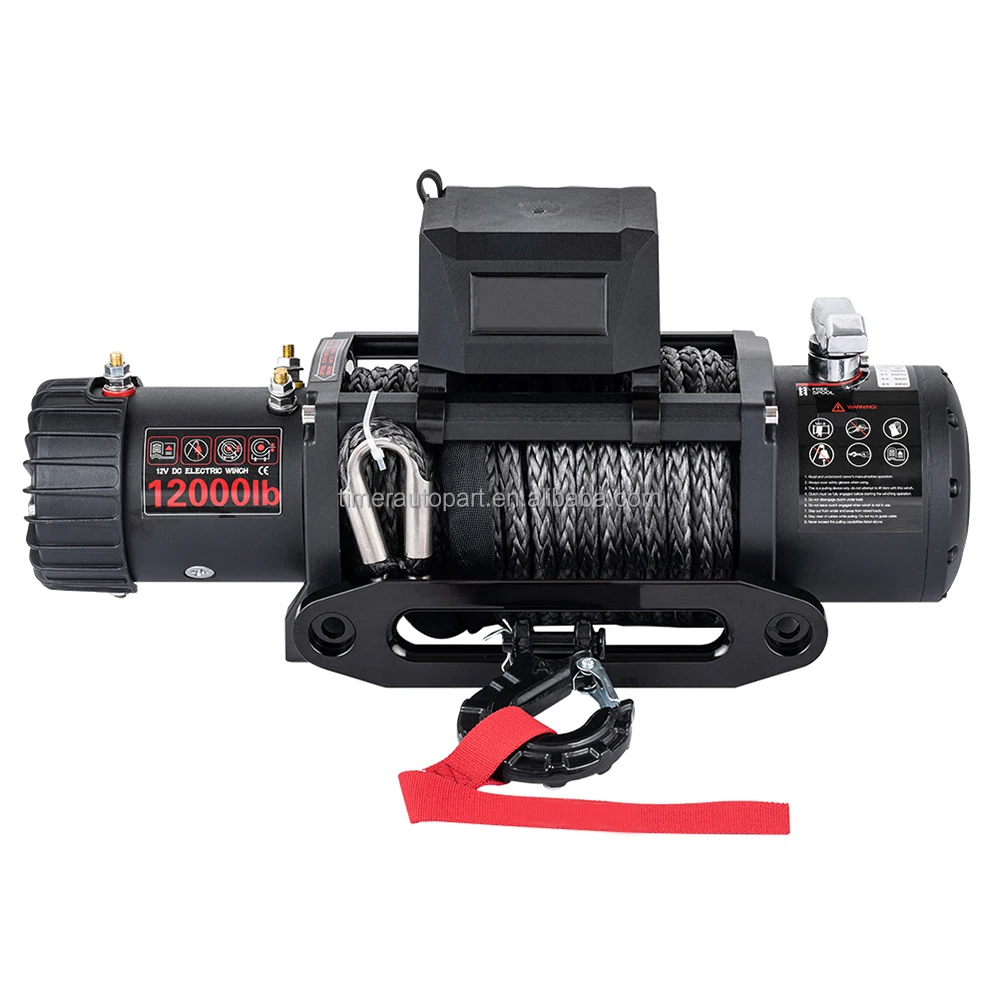 4X4 Heavy Duty Offroad Boat Truck Freedom Winch Line Winches For Sale 4X4 Winch 12000Lbs Remote Controller Durable Kevlar Rope