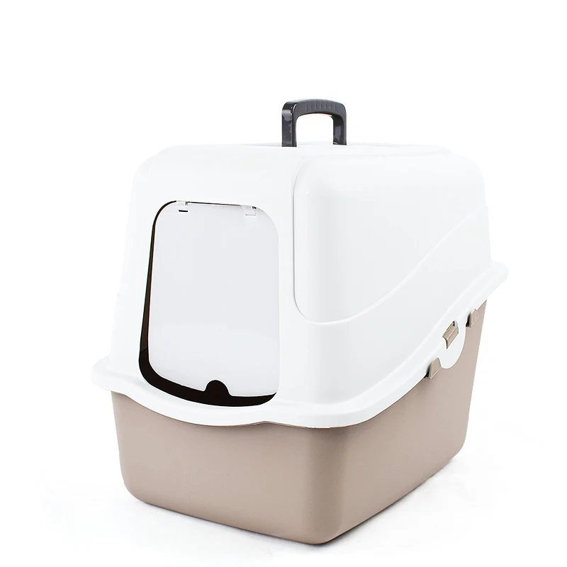 Factory direct sale polypropylene resin material fully enclosed small cat litter box toilet