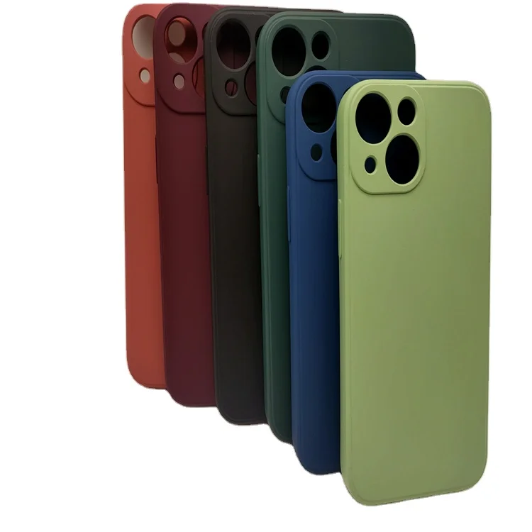 2021 latest 8-color mobile phone liquid silicone shell for Apple 13max Mini Pro