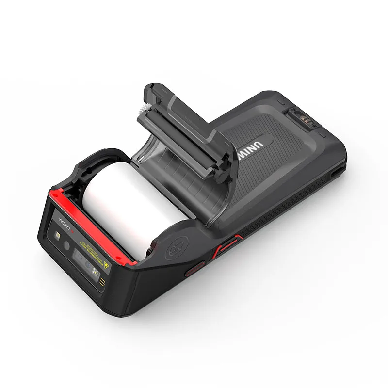 4G Android Handheld Rugged PDA with Built-in Thermal Printer 2D Barcode Scanner Optional for Restaurant Use