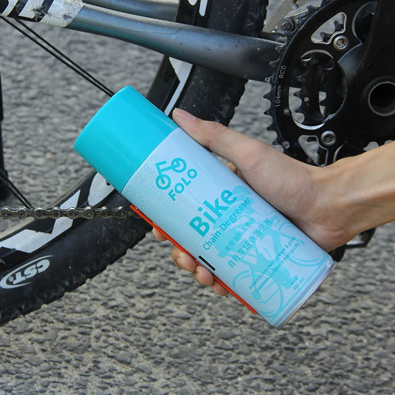 folo mountain bike accessories spray cleaning to grease dust bicycle chain cleaner