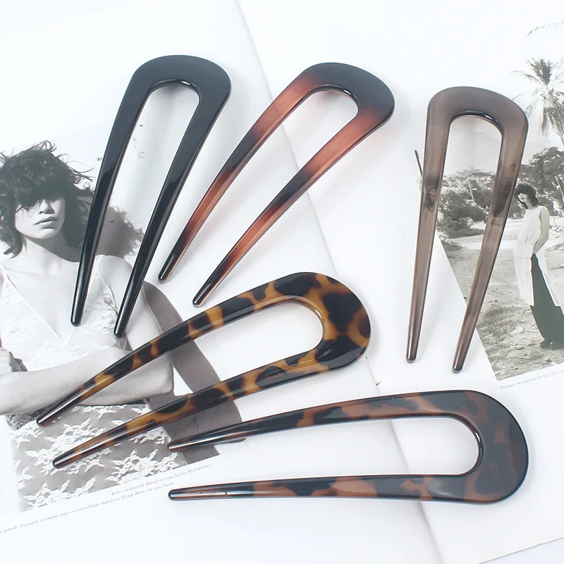 Новинка большой детский китайский материал U-образная заколка с шаровой головкой расческа для волос вилка аксессуары