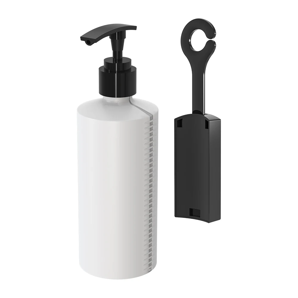 Hotel Wall Mounted Shower Gel Shampoo Holder Anti-theft Lock Structure Refillable Bottle 3 in 1 Bath