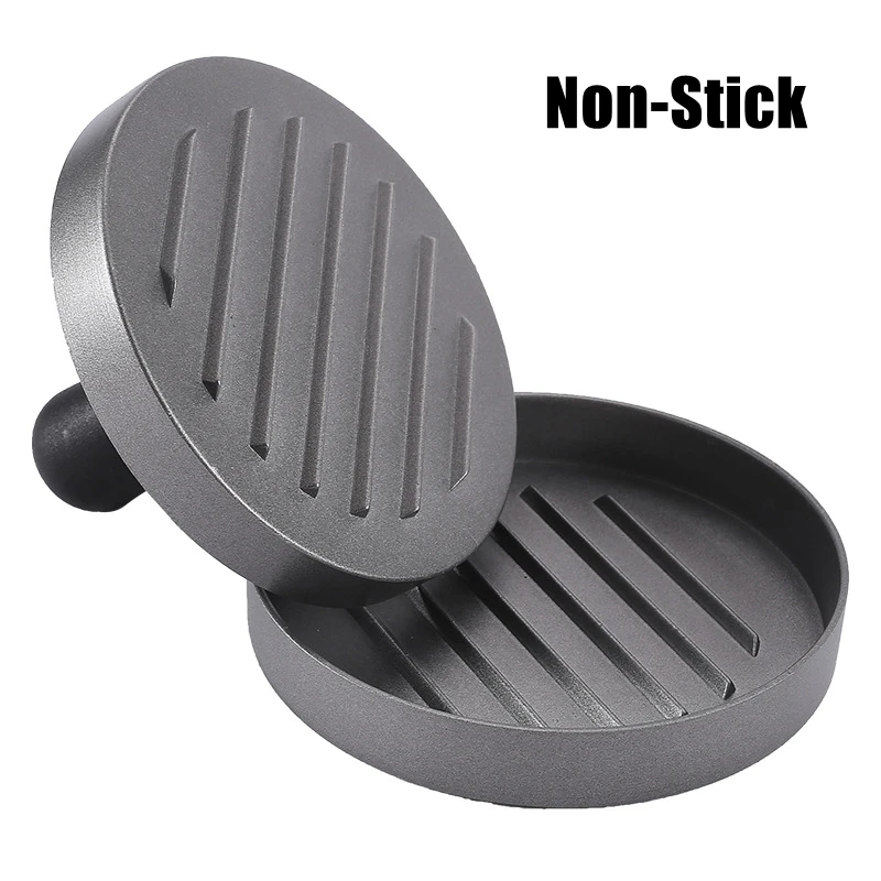Manjia High Quality Aluminum Hamburger Patty Maker Stuffed Burger Press DIY Meat Beef BBQ Grill Burger Patty Mold