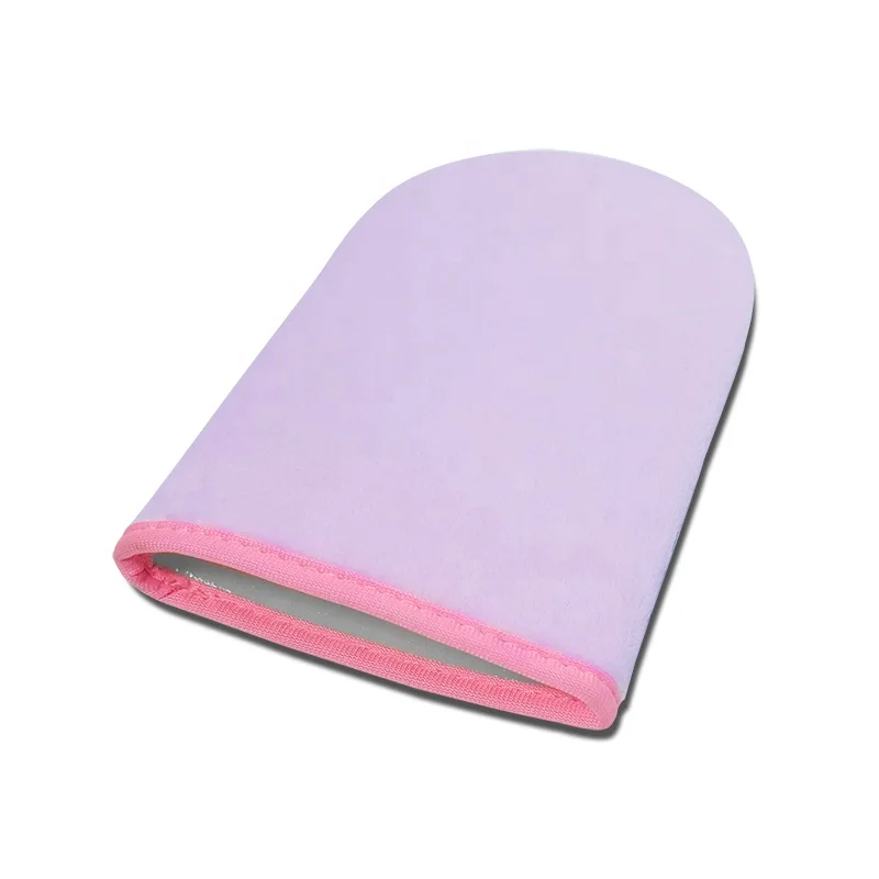 Custom Personalised Private Label Body Soft Applicator Self Application Velvet Brown Tan Tanning Mitt
