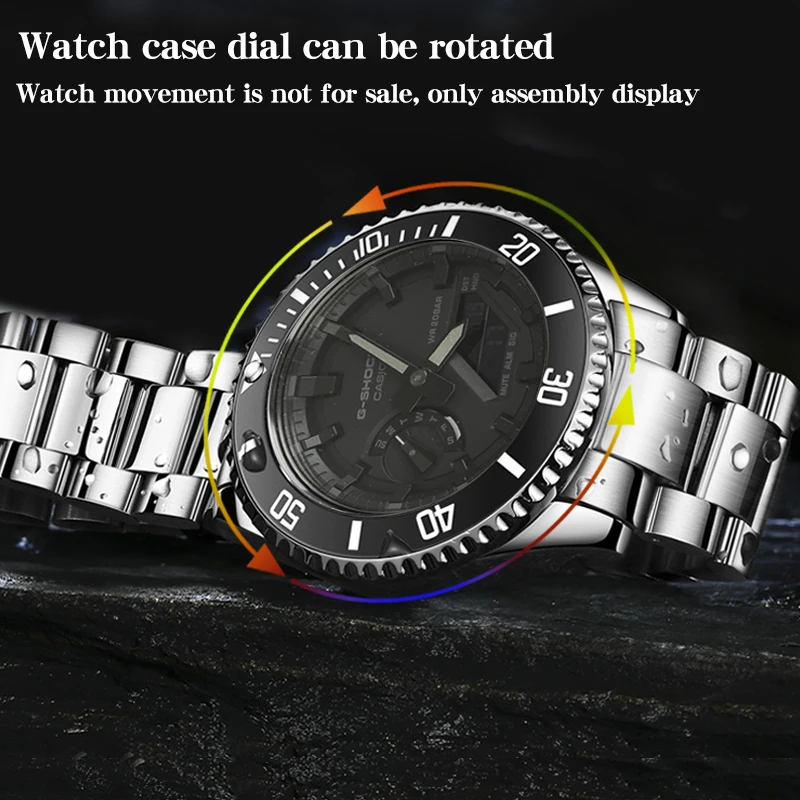 Modified GA2100/2100 case stainless steel case strap suitable for Ca sio G Shock GA-2100/2110 replacement parts wholesale