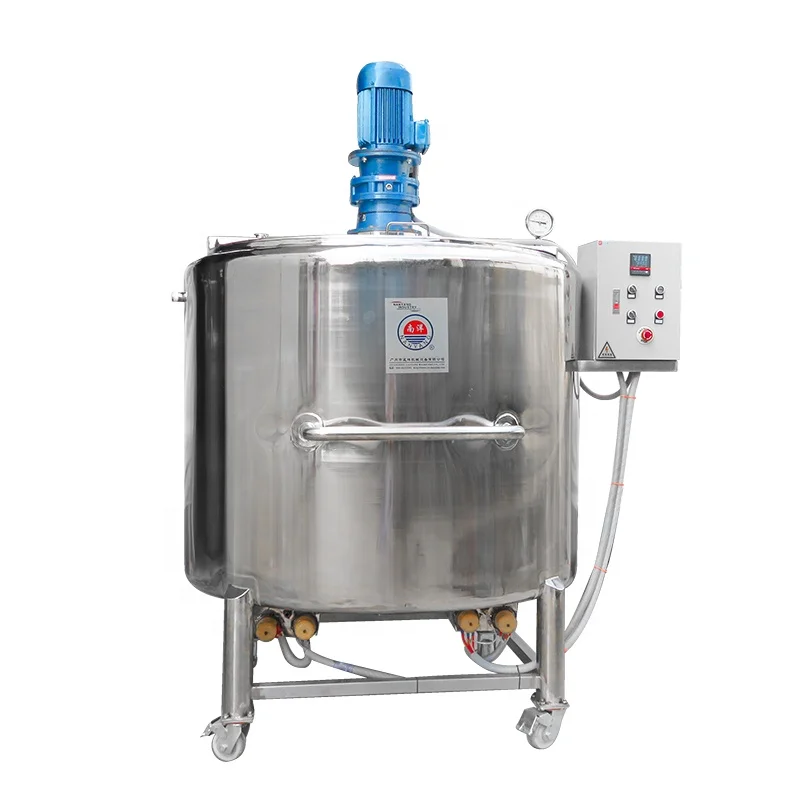 
Factory price customized cooler tank with mixer stainless steel 1000l food mixing tank liquid chemical mixers equipment 