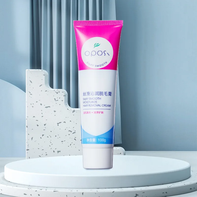 OPOSI Private Label 100g Silky Strong Gentle Best Hair Remover Cream Natural Permanent Sensitive Formula Depilatory Cream