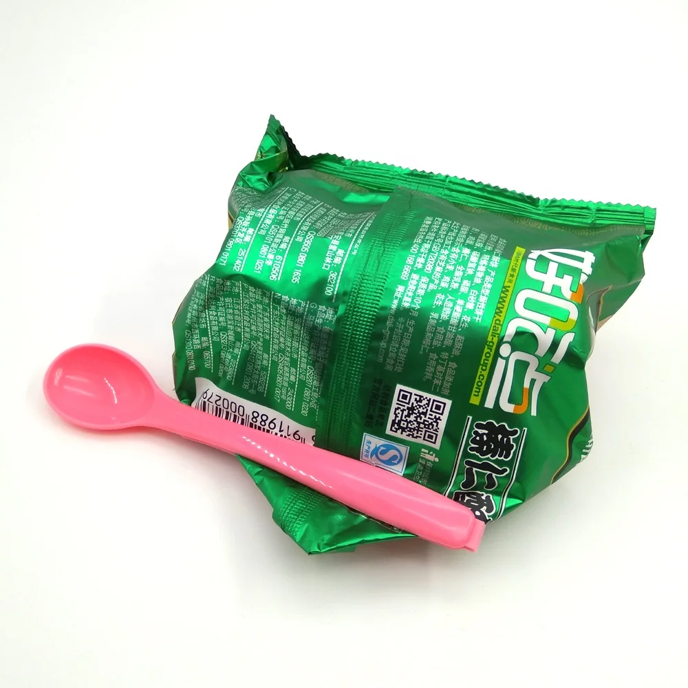 
Long handled plastic tea coffee spoon bag clip 