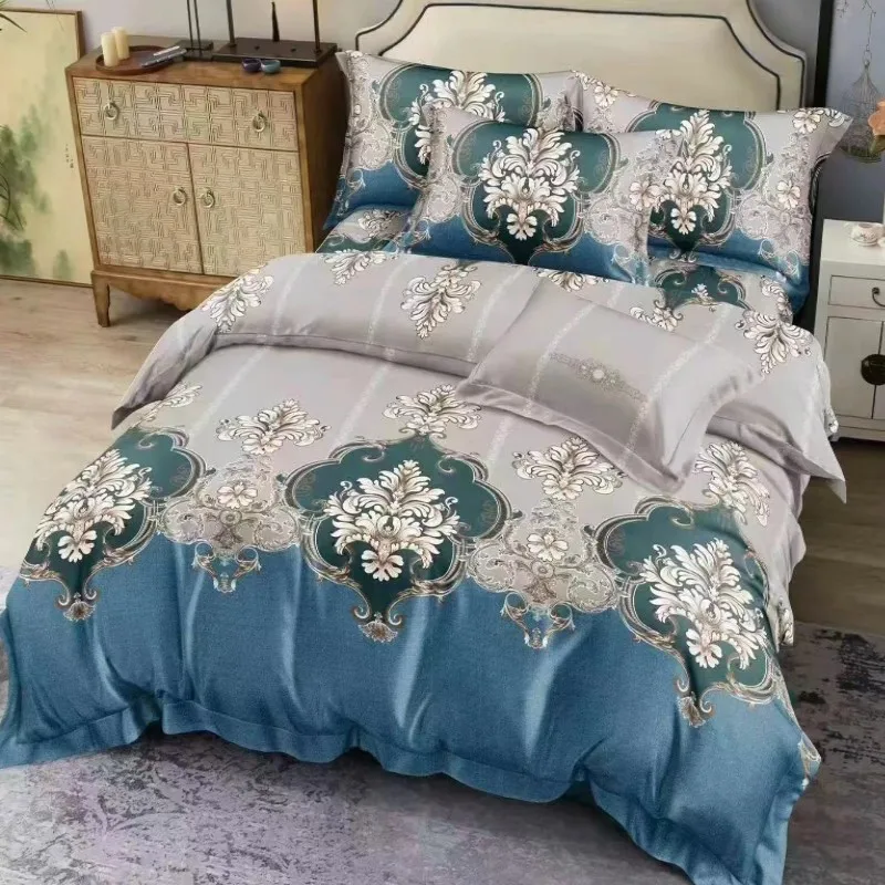 Wholesale Cotton Bed Sheets Set 3 PCS Bedding Set with Pillowcases Manufacturing Bedding Set Queen Luxury Flat Sheets in Stock