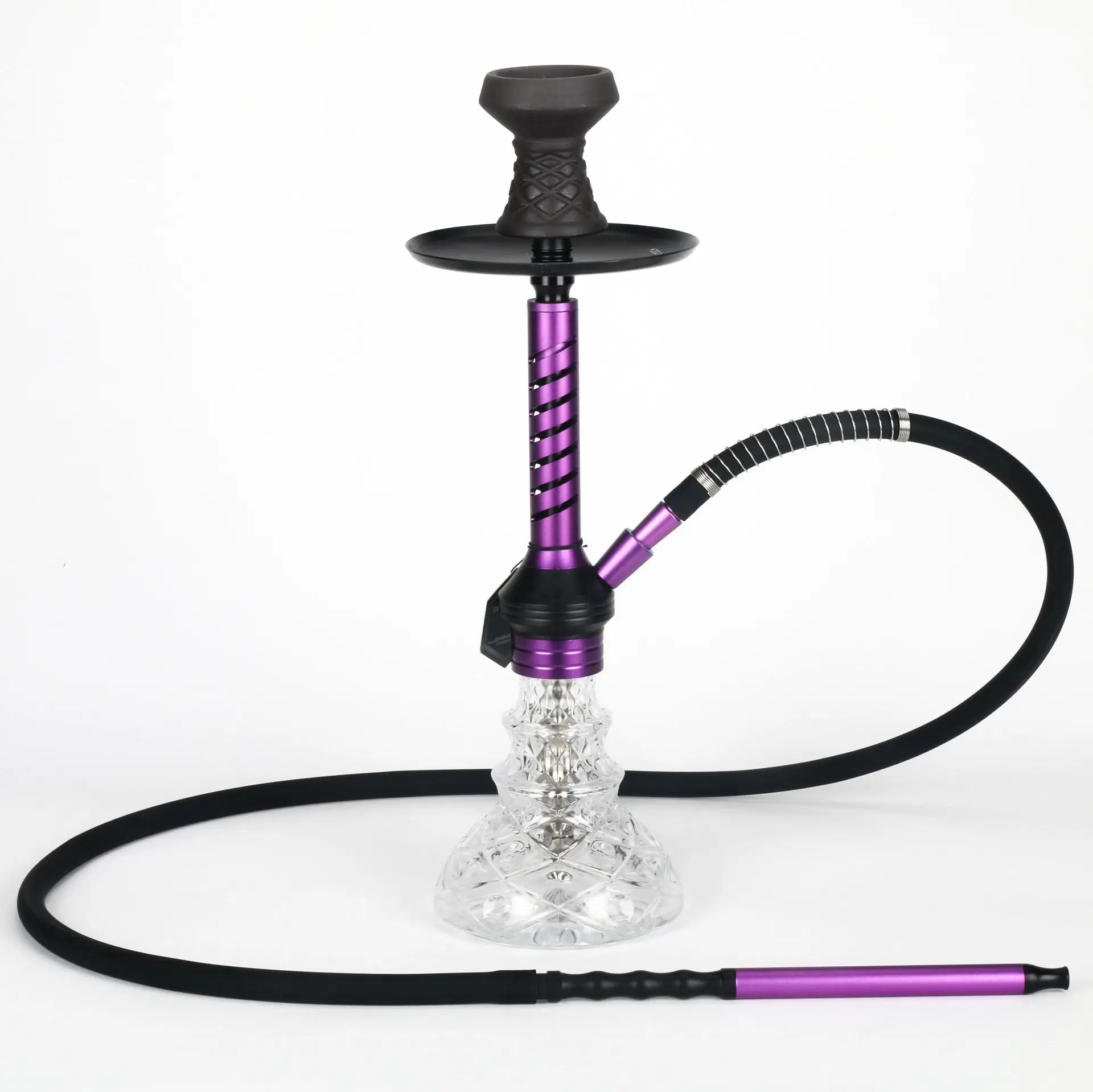 Arabian Shesha кальян цвет полый алюминиевый сплав 48 см 2 трубы портативный оптом