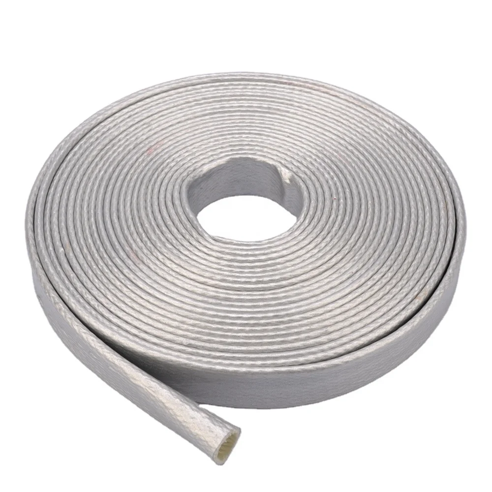 high quality silicone fiberglass braid ID4mm-150mm heat insulation tubing