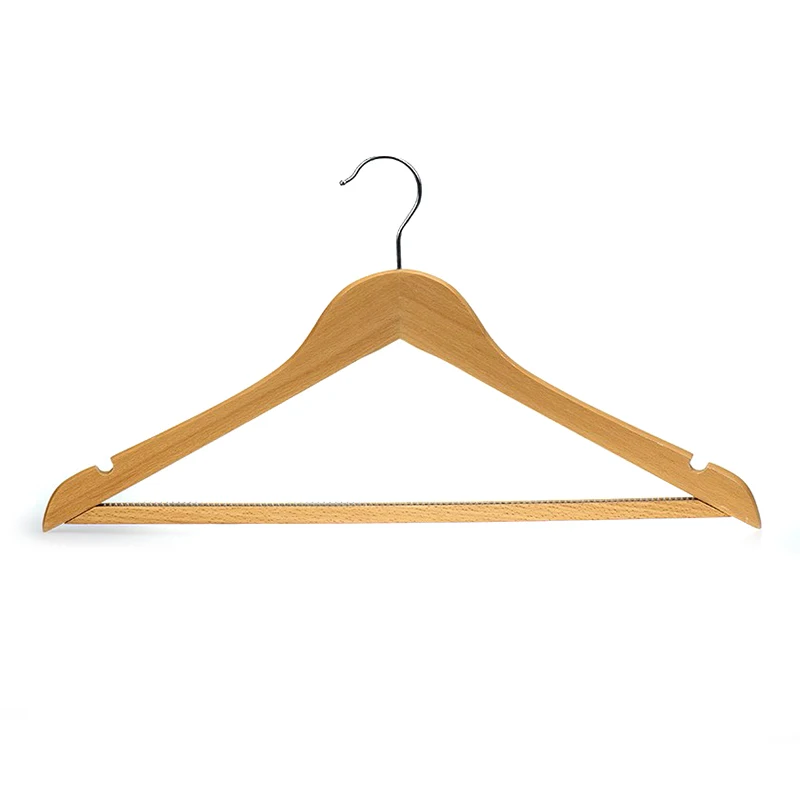 Fashion non-slip design laminated wooden hangers for shirt dress