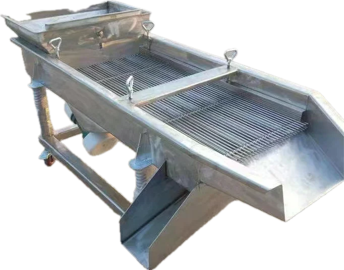Easy to operate linear Small vibrating screen sieve machine for sifting macadamia kernel corn rice beans