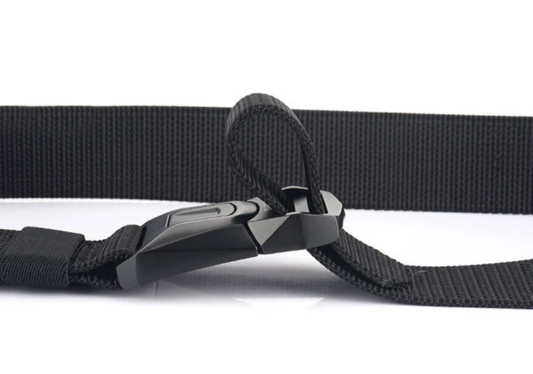 Custom High Quality Strap Automatic Buckle Nylon Belt Male Tactical Waist Belt Men Canvas Fabric Belts