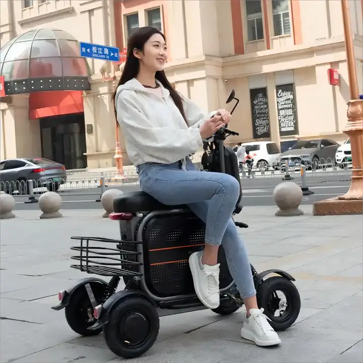 Outdoor 3 Wheel Electric Bicycle Scooter Electric Adult Mobility Disabled 3 Wheel Electric Bike for Adult