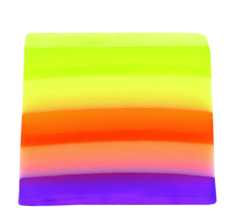 B1406 Pure Therapy Soap Korean Exfoliating Arbutin Soap Colorful Rainbow Perfume Handmade Toilet Soap