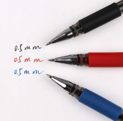 High Appearance Level Press Writing Pen Black Bullet Stationery Gel Pen