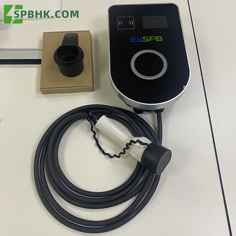 Electric Car EV Charger Adapter 11Kw Cable Level 2 Intelligent Charging Piles Wallbox 7kw Dc Charging Station with 3 phase