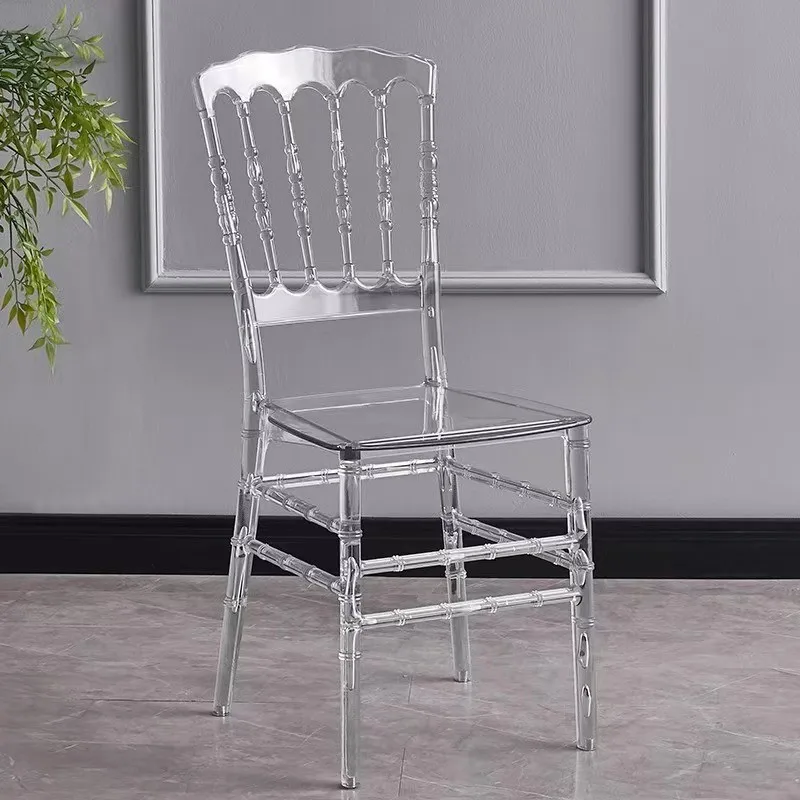 Unique plastic transparent knock down polycarbonate phoenix chair for wedding events banquet