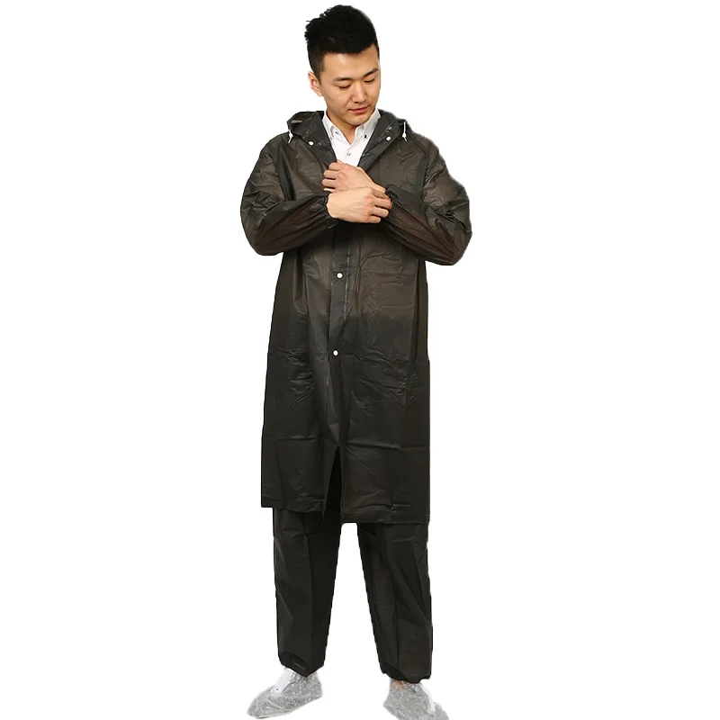
custom emergency plastic pu raincoats for men motorcycle 