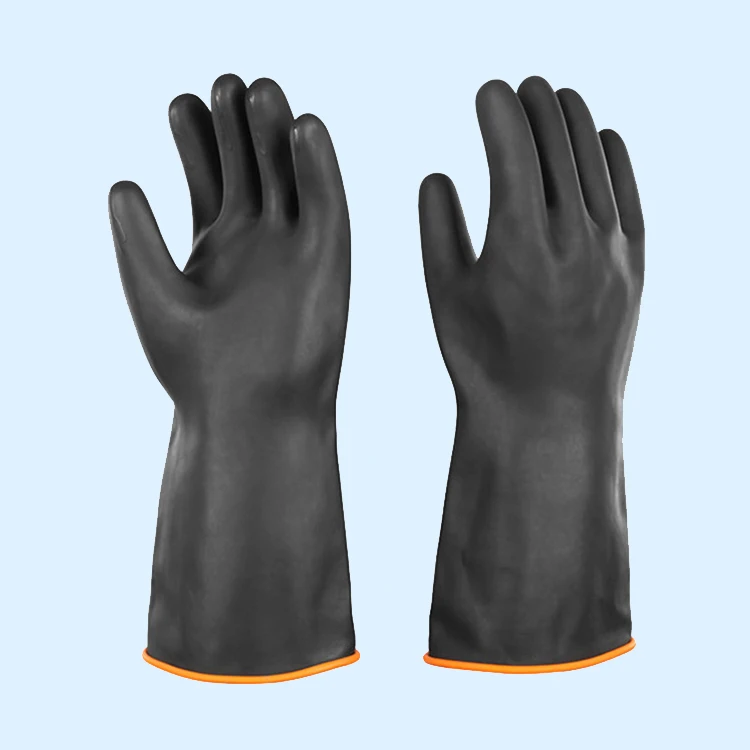 Latex Gloves Manufacture Wholesale Labor Industry Garden Kitchen Hand Black Gloves Latex