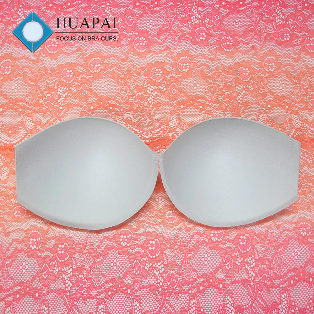 women bra accessories bra cup manufactures molded thin sponge bra cup with brim