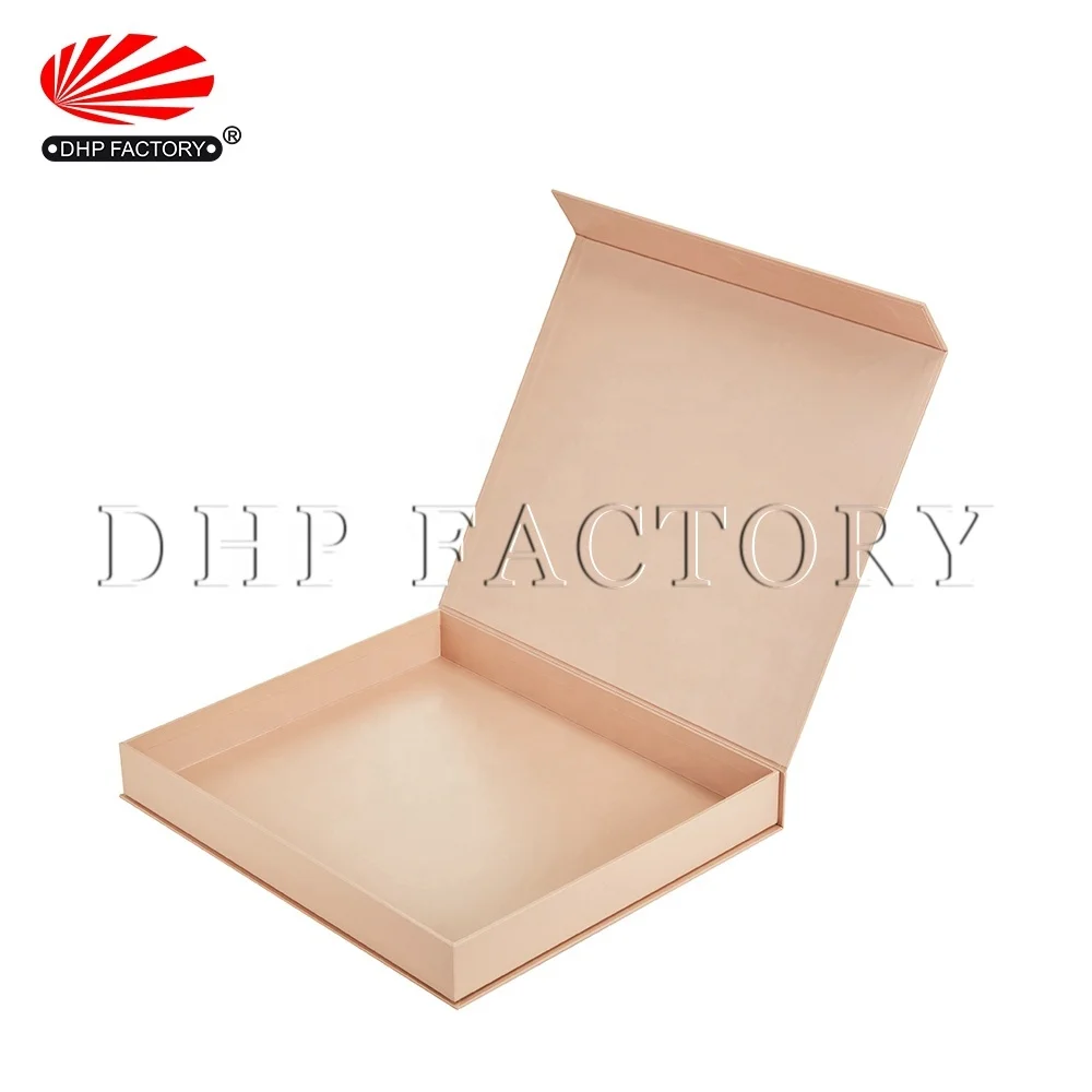 OEM Printing Rigid Cardboard Packaging Gift Box Spot UV Book Shape Flip Closure Wig Boxes Custom Magnetic Flap Box