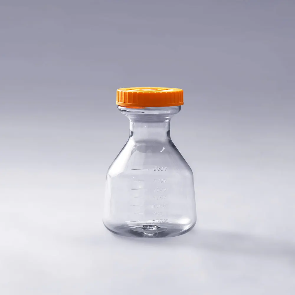 OEM custom 3L 5L PETG PC laboratory cell culture high efficiency shaker erlenmeyer conical flask from Chinese flask manufacturer