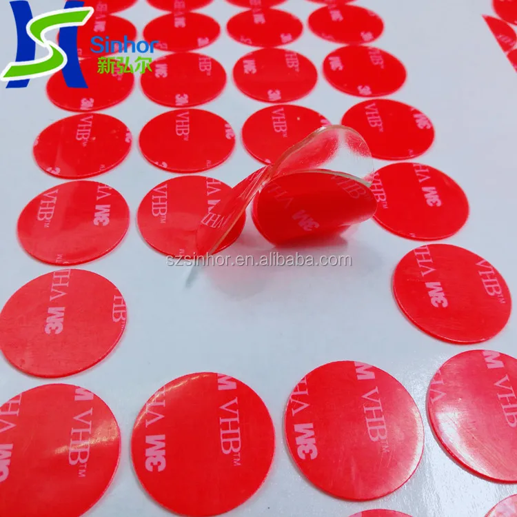 Пользовательские высечки различных размеров и клей круглый двухсторонние наклейки/горошек/круги