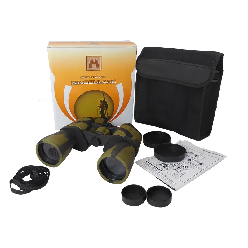  10X50 Porro Outdoor Sporting Binoculars Telescope for Bird Watching Hunting Sports