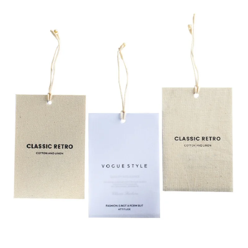 Clothing Hang Tags Paper Hang Tag Custom Printed And Designed Paper Card Hang Tag Labels