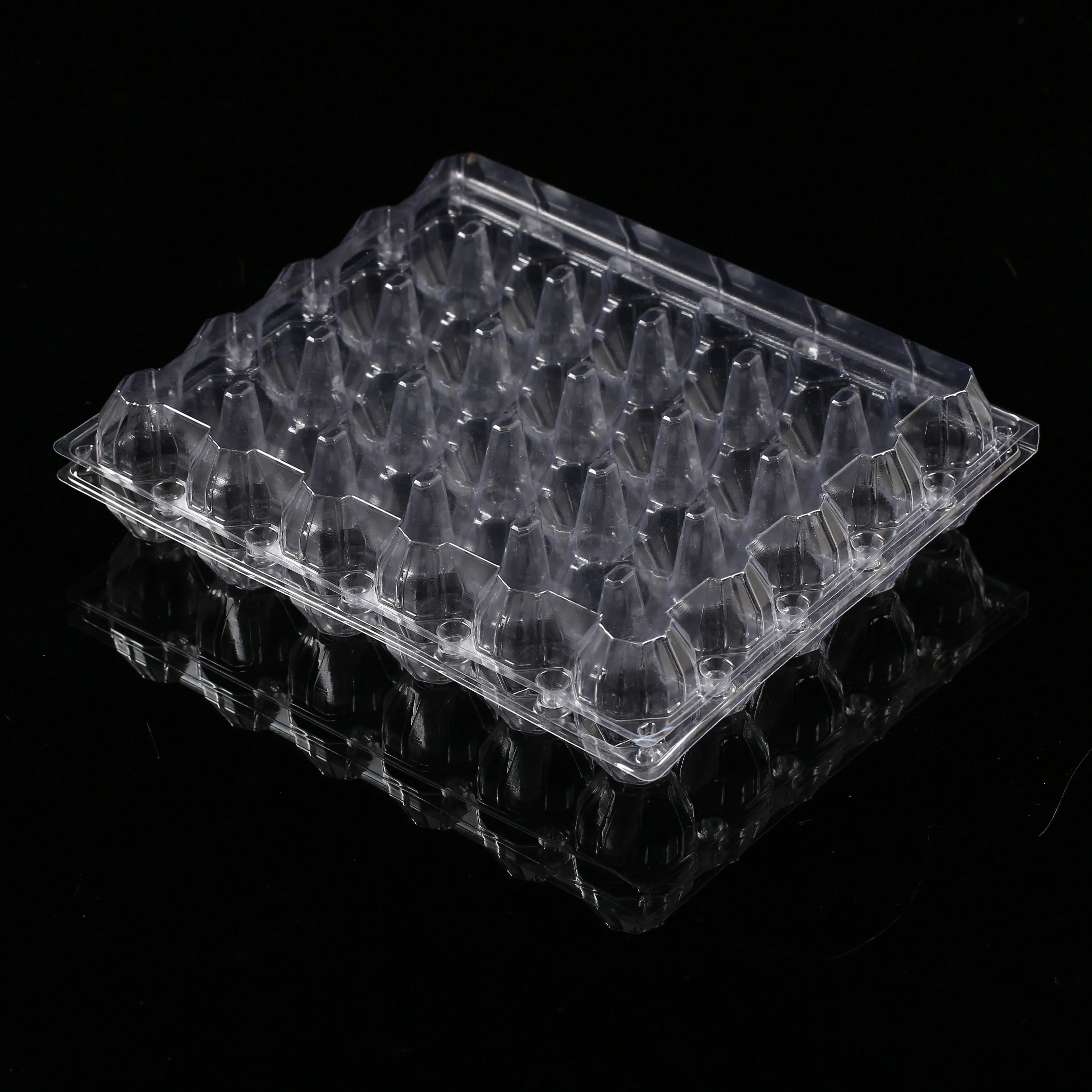 
Cheap clamshell 30 hole blister packaging container egg tray 