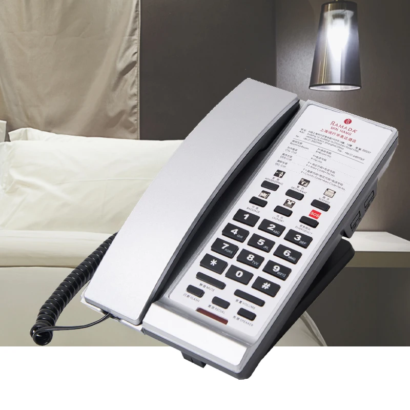2023 New model high quality new design hotel phone for star hotels with free customized faceplate design and printing