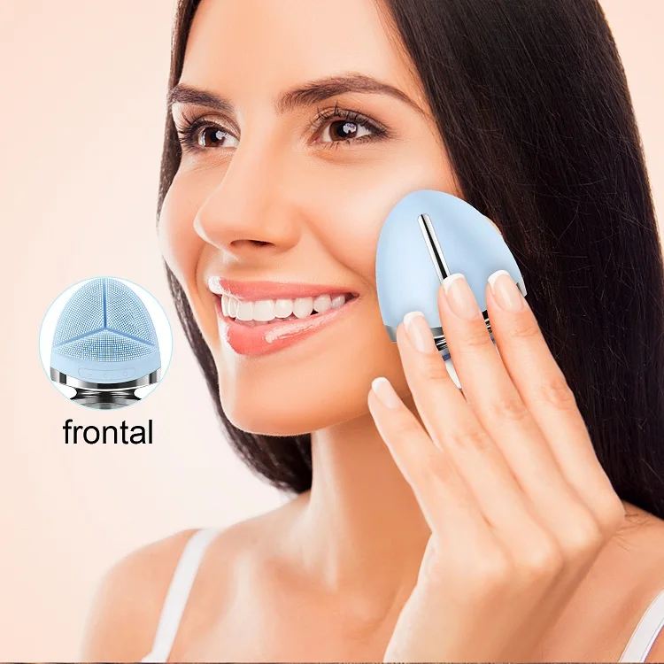 2024 New Arrival Waterproof Electric Face Cleansing Brush Device for Deep Cleaning Sonic Facial Cleansing Brush