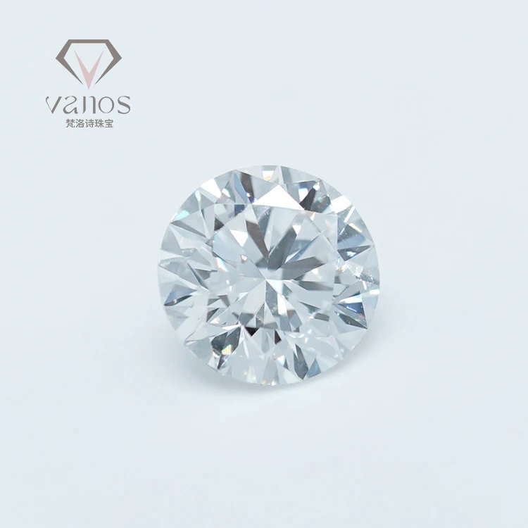 Wholesale 0.01-1 Carat Lab Created Diamond White Round Loose Diamond Hthp Cut Cvd Synthetic Diamond Factory Price