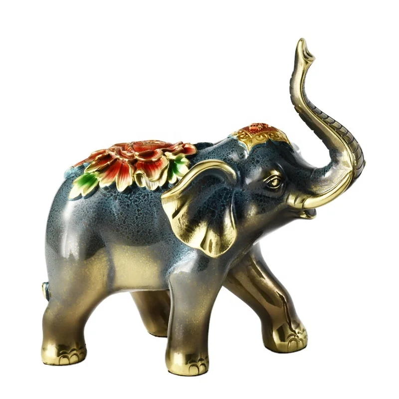 Fine Copper Table Decoration High Quality Elephant Ornament Desk Exquisite Handicrafts Affordable Luxury Gift Present