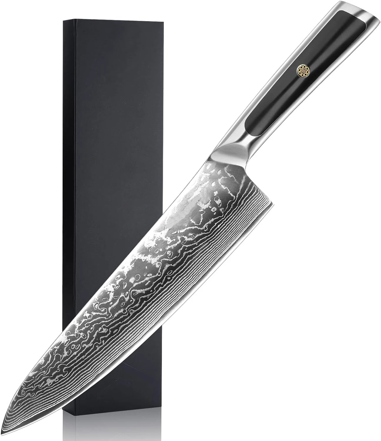 Japanese Damascus Chef Knife 8 inch Professional VG10 Chefs Knife Full Tang Sharp Japanese Chef Knife with G10 Handle