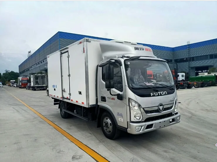 Foton Новый 4x2 8 тонн 9 10 механическая коробка передач рефрижератор евро 6 морозильник фургон для перевозки замороженных продуктов
