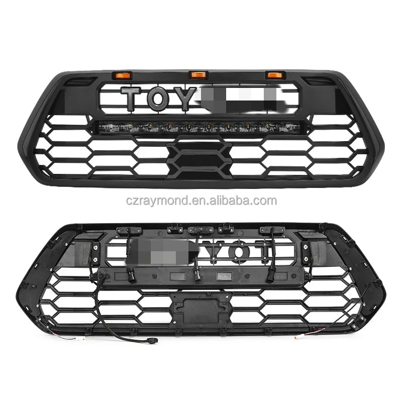 Factory Price Customised Auto Parts Front Bumper Grille  Abs Plastic Grill For Toyota Tacoma 2016-2023