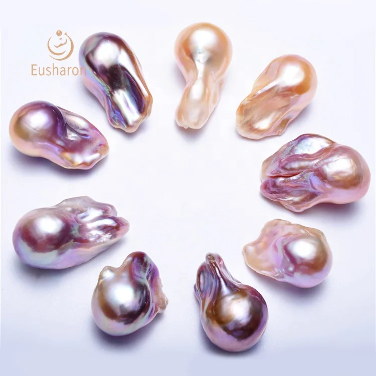 
Farm Directly Supply Dazzling 20-30mm AAA- Big Size Baroque Natural Freshwater Pearl 
