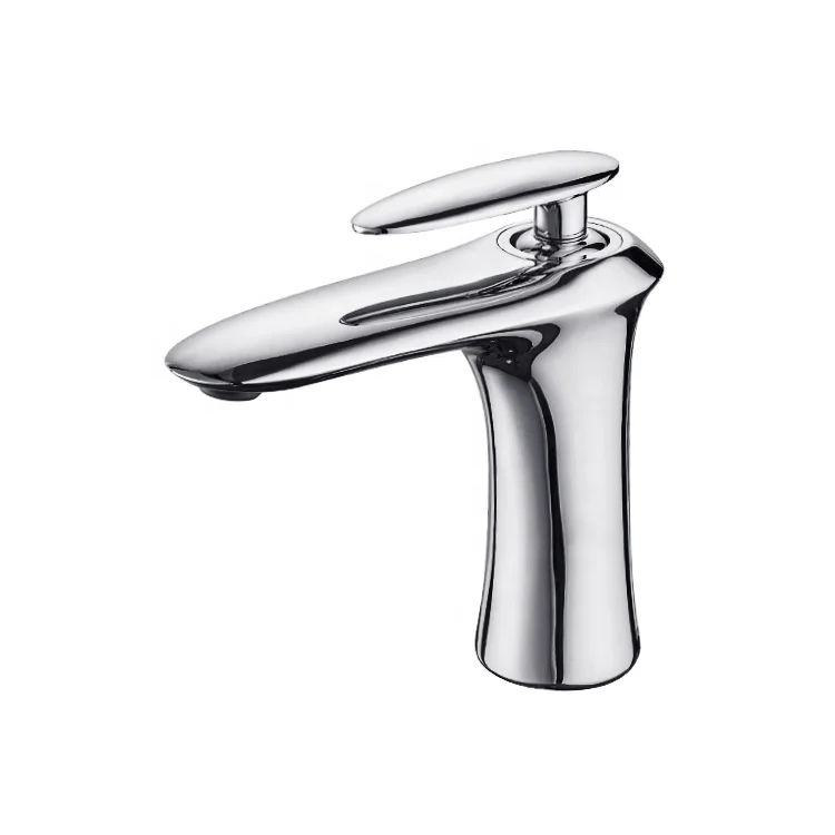 Factory direct single hole gravity casting hot and cold water bathroom basin mixer tap
