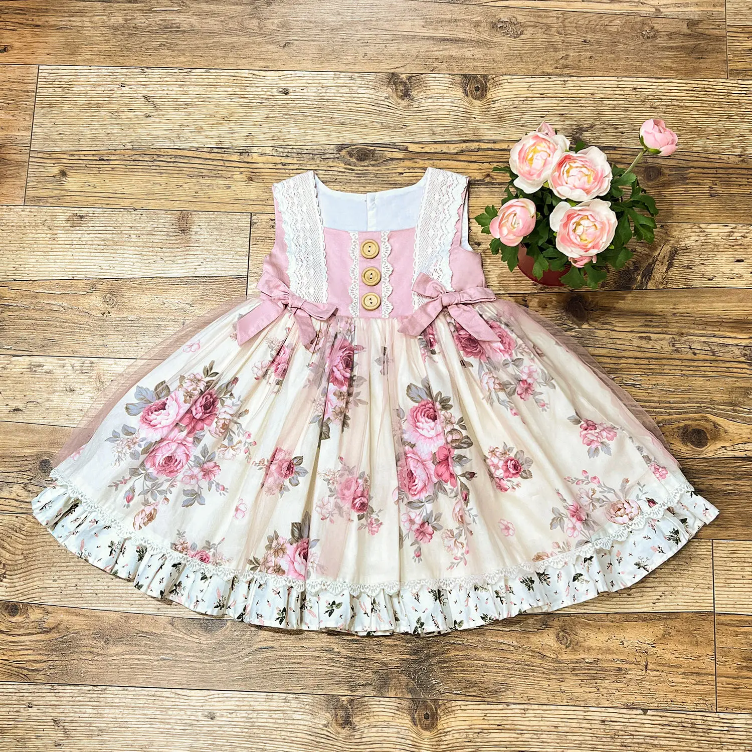 wholesale girls dresses 2-12 children clothing baby girls dresses fall printed baby frock design girl dress