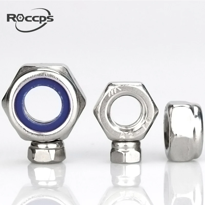  DIN982 пластиковая вставная гайка m2 фиксирующая nylock ROCCPS от