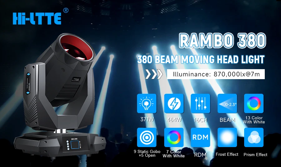 Hi-Ltte Pro ddisco Dj Свадьба Высокое качество диджей 230 движущийся луч головка 7R 230W Sharpy сценический свет 380W движущаяся